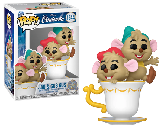 Précommande : CENDRILLON 75EME ANNIVERSAIRE - POP Disney N° 1544 - Jac et Gus