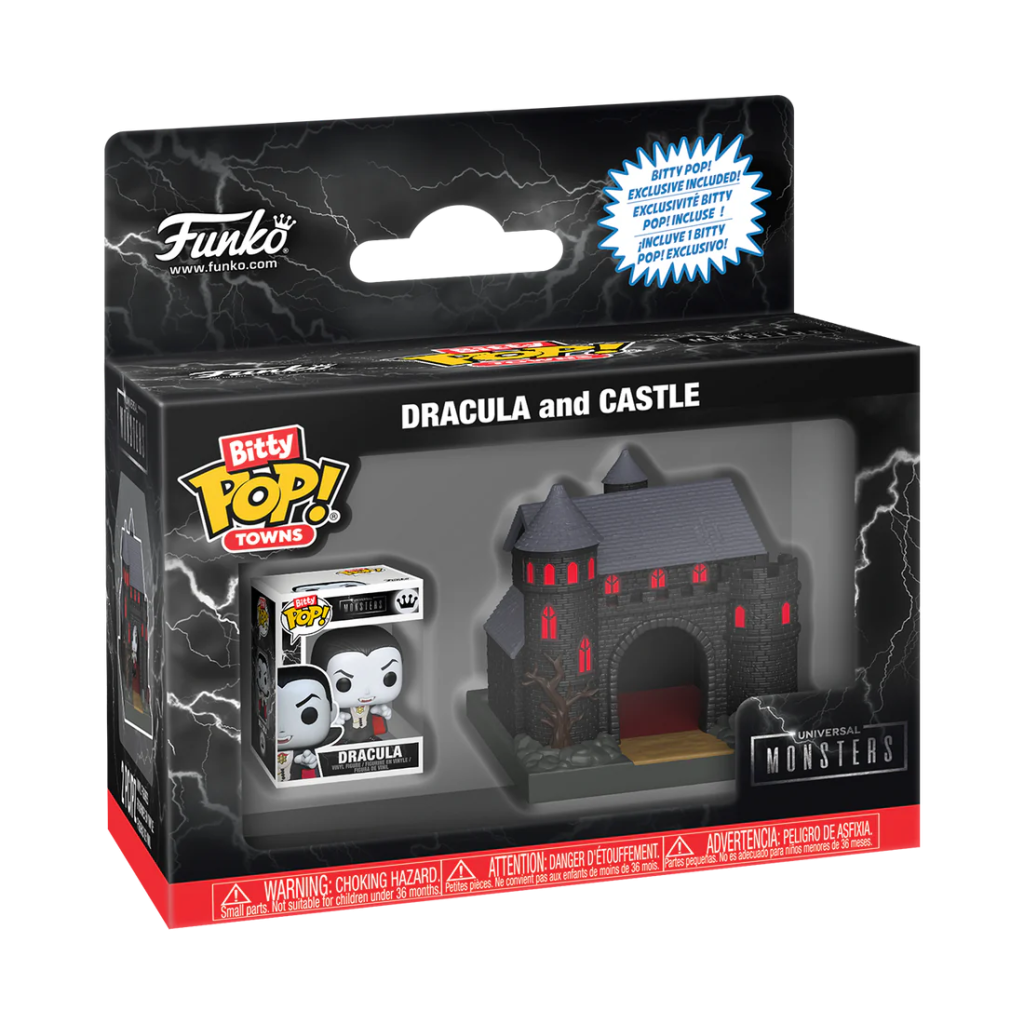 Précommande : UNIVERSAL MONSTERS - Bitty Pop Town - Chateau de Dracula avec Dracula