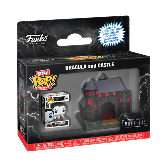 Précommande : UNIVERSAL MONSTERS - Bitty Pop Town - Chateau de Dracula avec Dracula