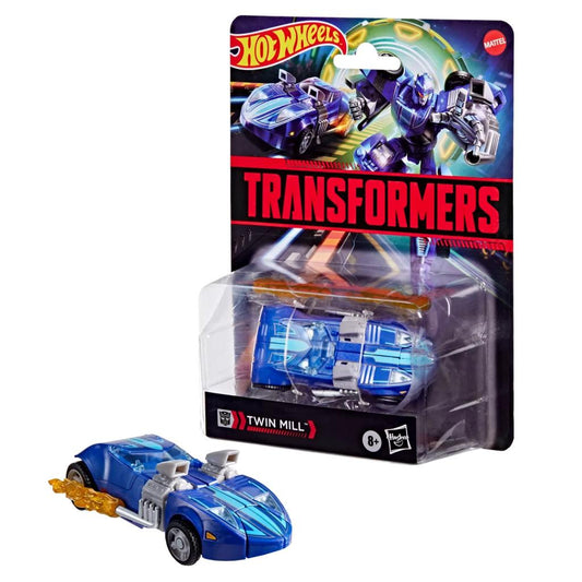 Précommande : TRANSFORMERS X HOT WHEELS - Twin Mill - Figurine Collaborative 13cm