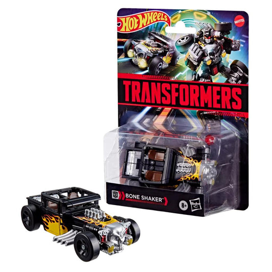 Précommande : TRANSFORMERS X HOT WHEELS - Bone Shaker - Figurine Collaborative 13cm