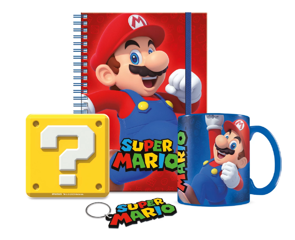 Précommande : SUPER MARIO - Bumper Gift Set - Mug, sous verre, Porte-clé & Carnet