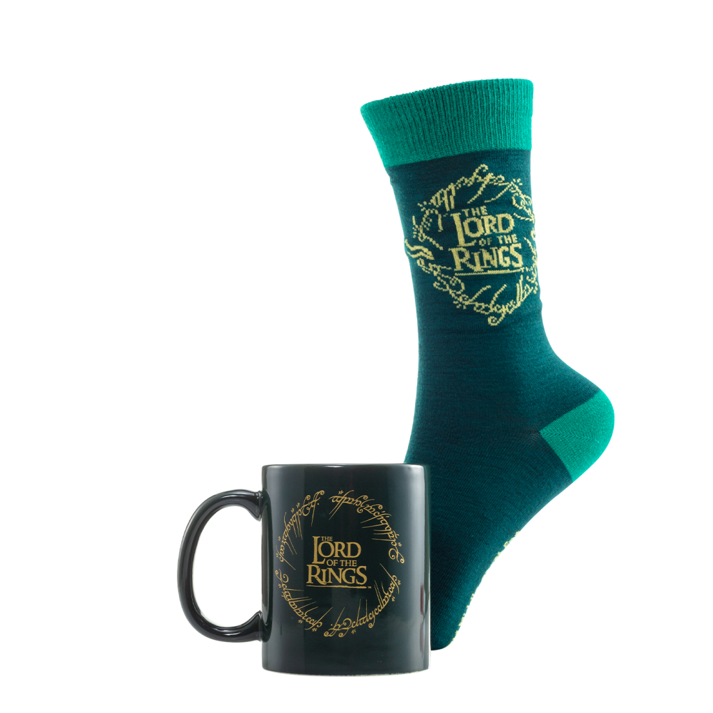 Précommande : LE SEIGNEUR DES ANNEAUX - Logo - Mug 315ml et Chaussettes 41-45