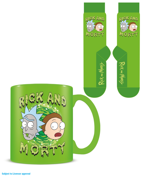 Précommande : RICK & MORTY - Rick et Morty - Mug 315ml et Chaussettes 41-45