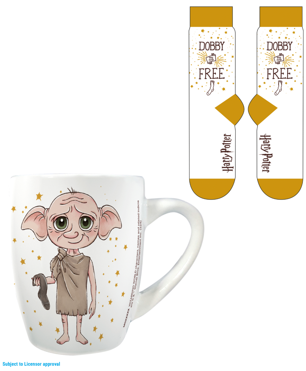 Précommande : HARRY POTTER - Dobby - Mug 315ml et Chaussettes Femme 36-41