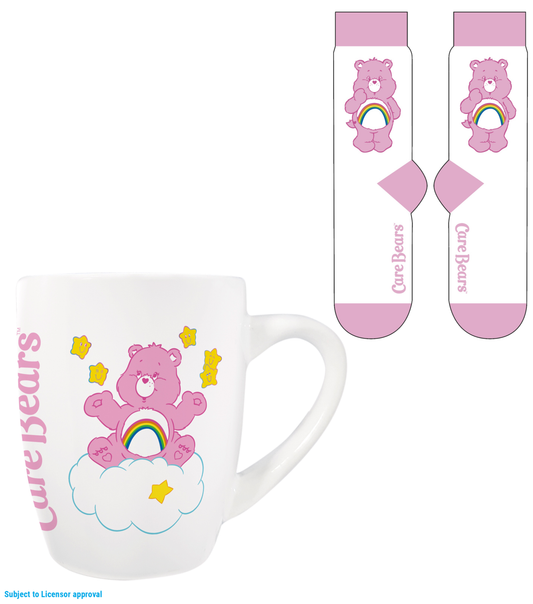 Précommande : LES BISOUNOURS - Cheer Bear - Mug 315ml et Chaussettes Femme 36-41