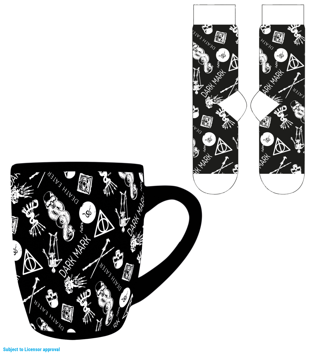 Précommande : HARRY POTTER - Dark Mark - Mug 315ml et Chaussettes Femme 36-41