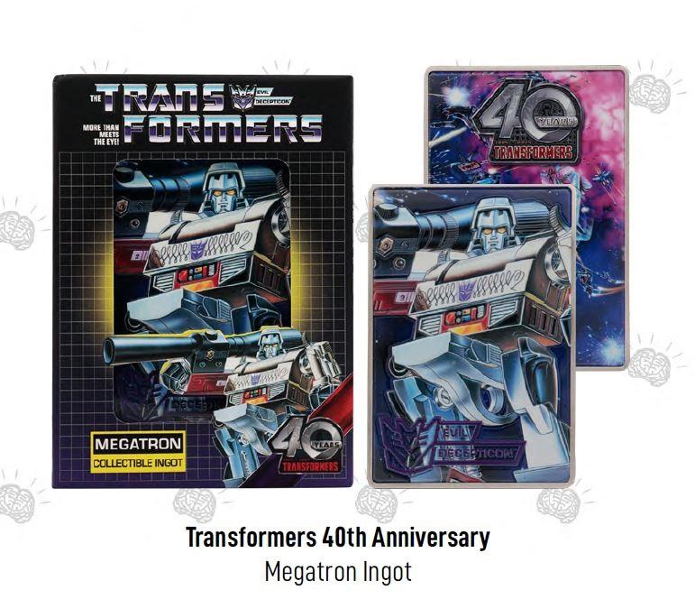 Précommande : TRANSFORMERS - 40th Anniversary - Decepticons -Lingot Edition Limitée