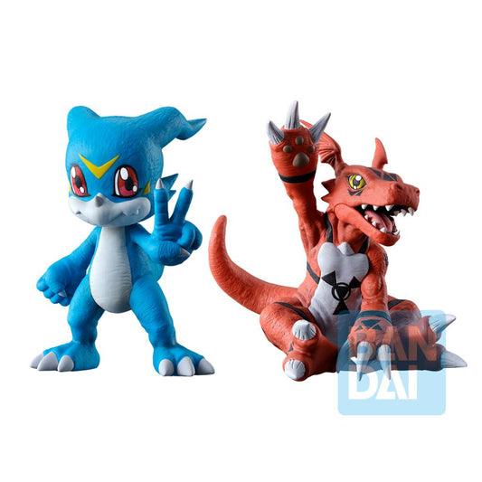 Précommande : DIGIMON - Veemon & Guimon - Figurine Two Forces That Radiate Light 5cm