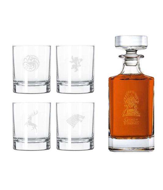 Précommande : GAME OF THRONES - Set 4 verres à Whisky gravé