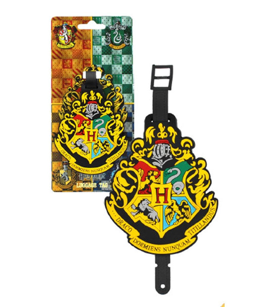 Précommande : HARRY POTTER - Poudlard - Crest bag tag on backercard 10x20cm