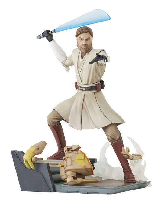 Précommande : STAR WARS THE CLONE WARS - General Kenobi - Statuette Gallery 20cm