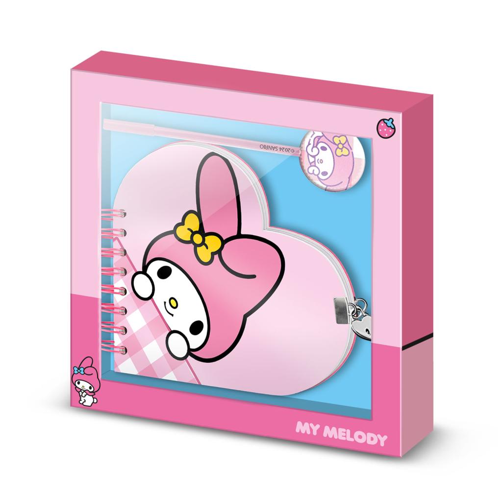 Précommande : HELLO KITTY - Melody - Gift Box - Journal Secret + Stylo Bille