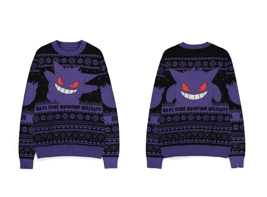 Précommande : POKEMON - Ectoplasme - Pull de Noël (XS)