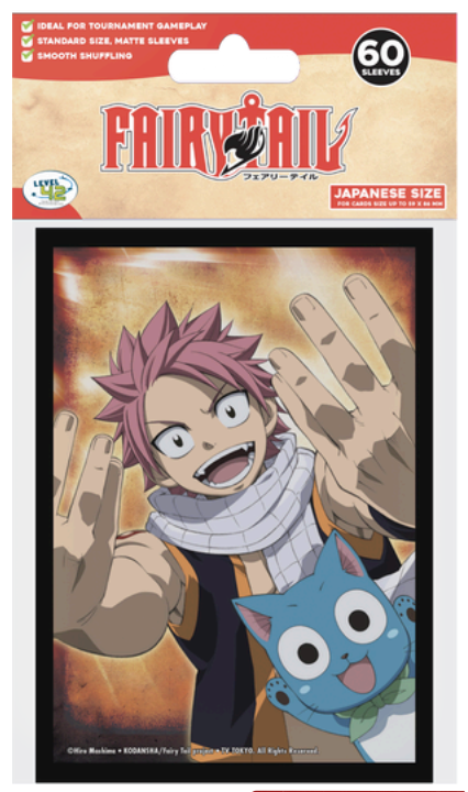 Précommande : FAIRY TAIL - Natsu et Happy -Protège-cartes Taille Japonaise (62x89mm)