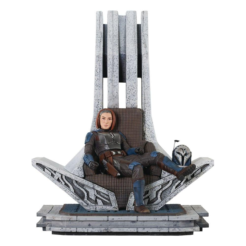 Précommande : THE MANDALORIAN - Bo-Katan sur Throne - Statue Premier Collection 35cm