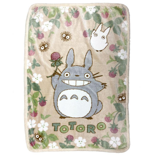 Précommande : MON VOISIN TOTORO - Totoro Framboise - Couverture Fluffy 100x140cm