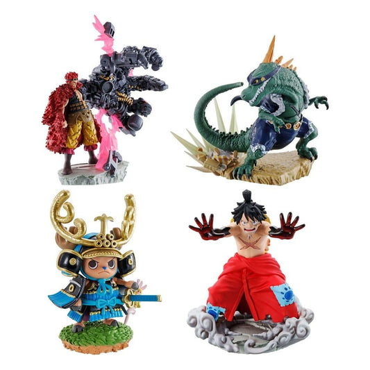 Précommande : ONE PIECE - Logbox Re Birth Wanokuni - Set 4 Statuettes Petitrama 9cm