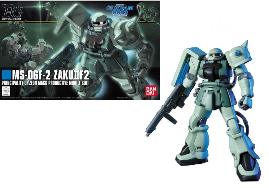 Précommande : GUNDAM - HGUC 1/144 MS-06F-2 Zaku IIF2 Zeon M.P.M.S - Model Kit