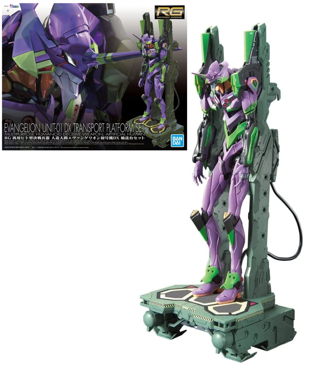 Précommande : EVANGELION - RG UNIT-01 DX Transport Platform Set - Model Kit