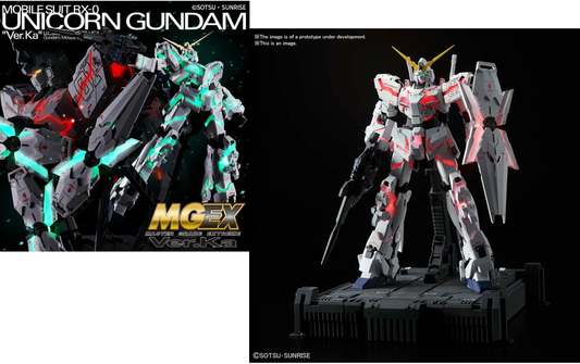 Précommande : GUNDAM - MGEX 1/100 Unicorn Gundam Ver.Ka BX-0 - Model Kit