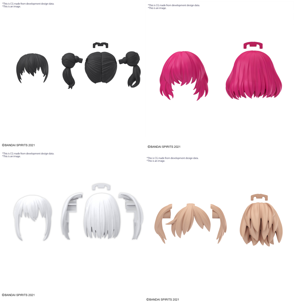 Précommande : 30MS - Option Hair style parts Vol.10 All 4 types - Model Kit