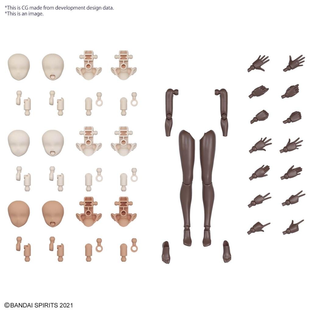 Précommande : 30MS - Option Body Parts Arm Parts & Leg Parts (Brown) - Model Kit