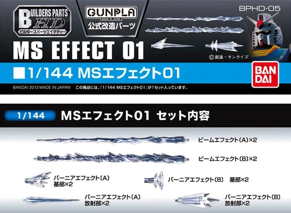 Précommande : GUNDAM -  Builders Parts HD 1/144 MS Effect 01 - Model Kit