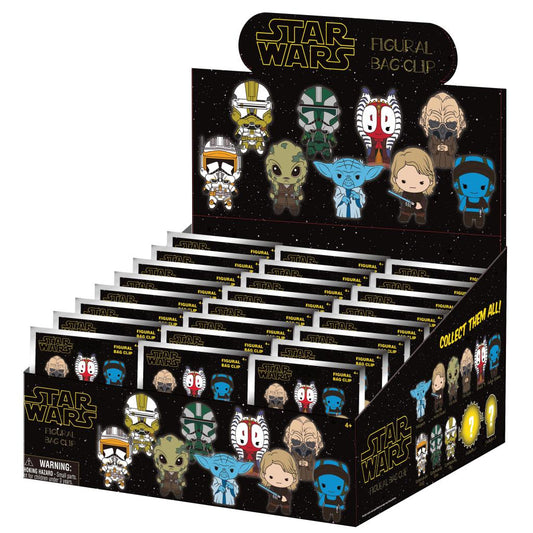 Précommande : STAR WARS 3 - Series 1 - 3D Foam Bag Clip (Display 24 Pcs)