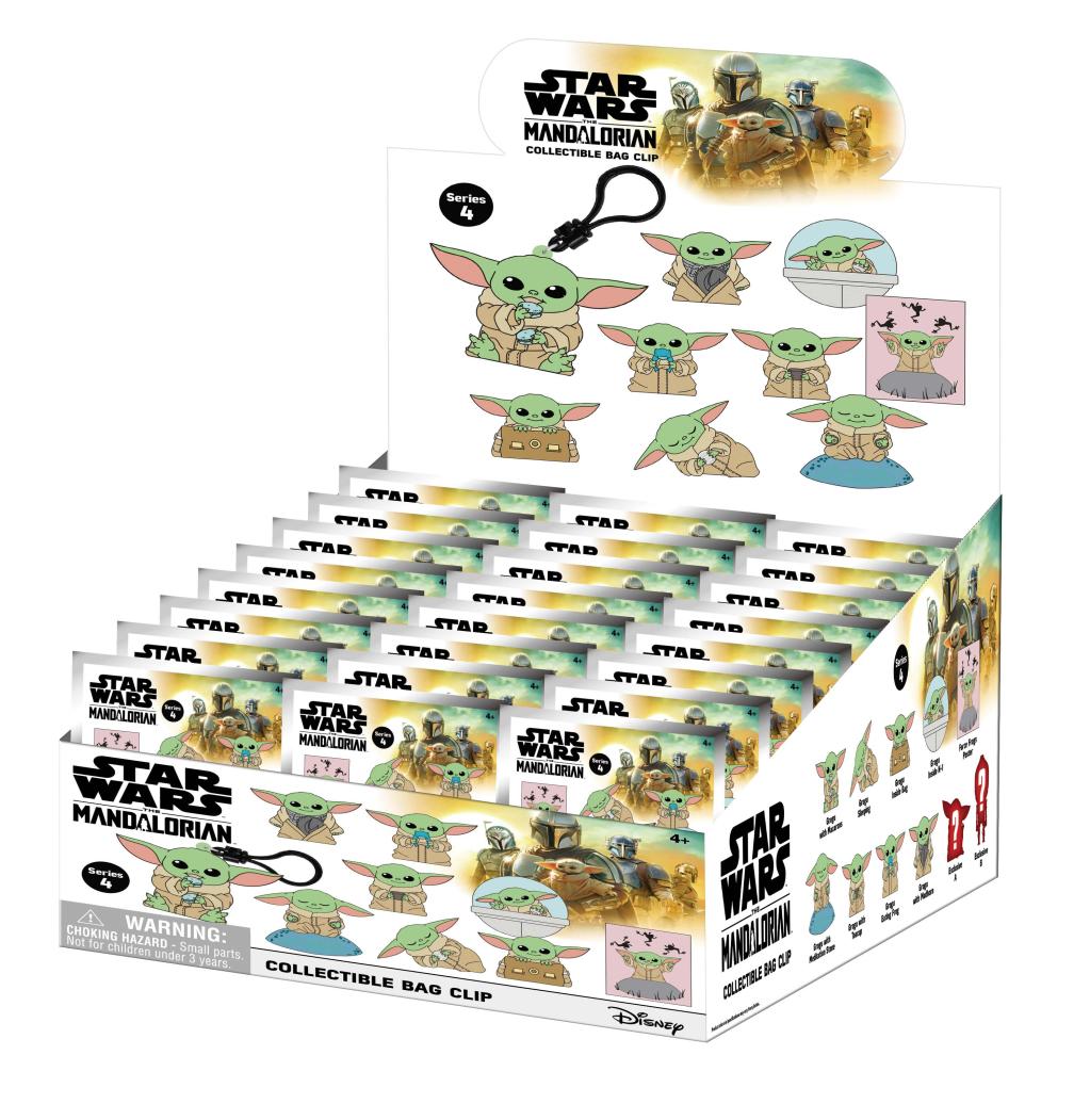 Précommande : MANDALORIAN - Best of Grogu - 3D Foam Bag Clip (Display 24 Pcs)