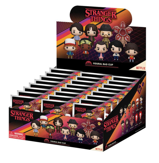 Précommande : STRANGER THINGS - Series 1 - 3D Foam Bag Clip (Display 24 Pcs)