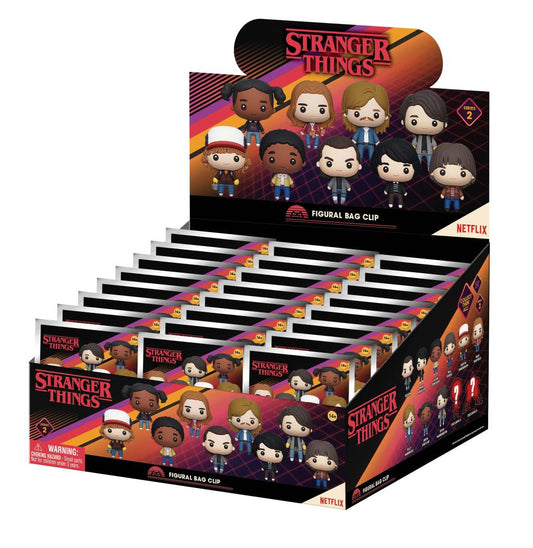 Précommande : STRANGER THINGS - Series 2 - 3D Foam Bag Clip (Display 24 Pcs)