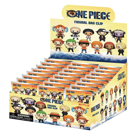 Précommande : ONE PIECE - Series 1 - 3D Foam Bag Clip (Display 24 Pcs)