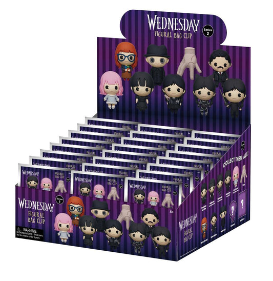 Précommande : MERCREDI - Series 2 - 3D Foam Bag Clip (Display 24 Pcs)