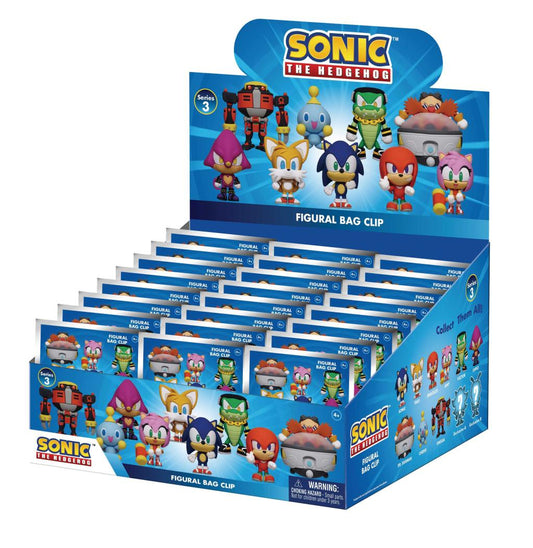 Précommande : SONIC - Series 3 - 3D Foam Bag Clip (Display 24 Pcs)
