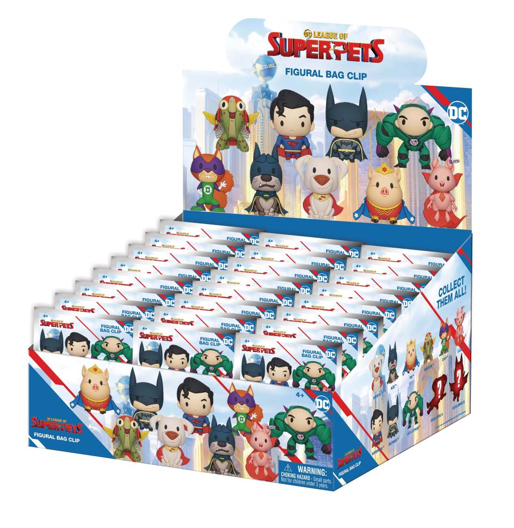 Précommande : DC SUPER PETS - Series 1 - 3D Foam Bag Clip (Display 24 Pcs)