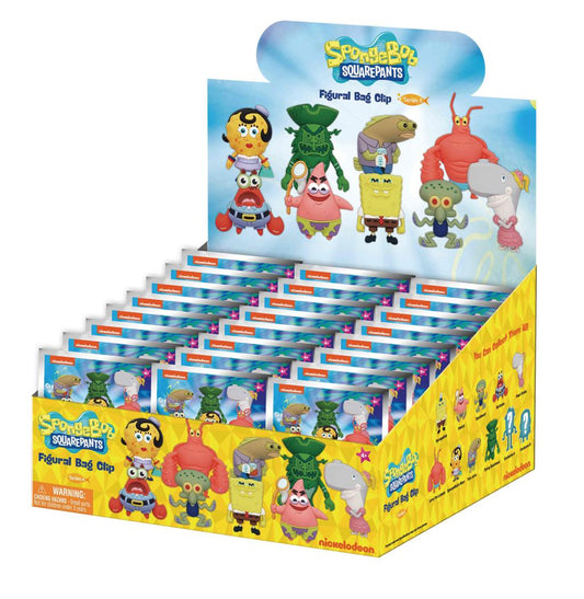 Précommande : BOB L'EPONGE - Series 4 - 3D Foam Bag Clip (Display 24 Pcs)
