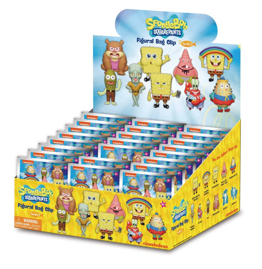 Précommande : NICKELODEON - Series 5 - 3D Foam Bag Clip (Display 24 Pcs)