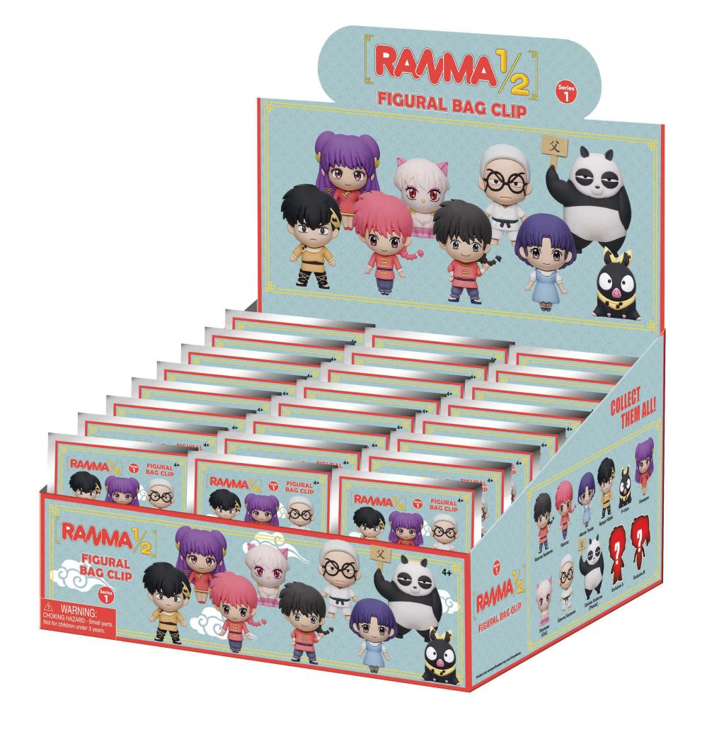 Précommande : RANMA 1/2 - Series 1 - 3D Foam Bag Clip (Display 24 Pcs)
