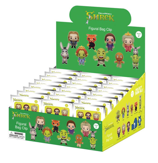 Précommande : SHREK - Series 2 - 3D Foam Bag Clip (Display 24 Pcs)