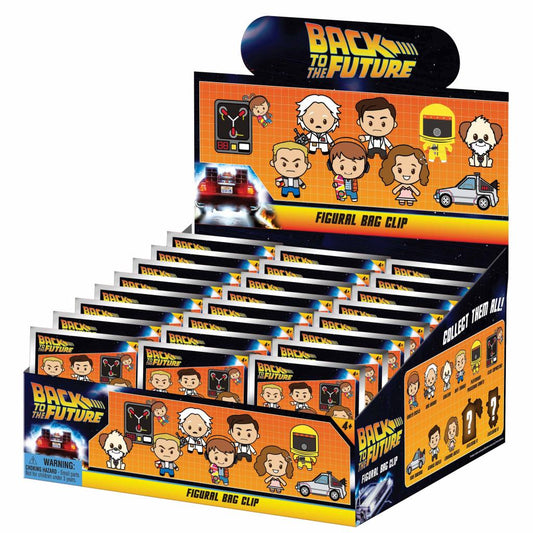 Précommande : BTTF 40TH ANNIVERSARY - Series 1 - 3D Foam Bag Clip (Display 24 Pcs)