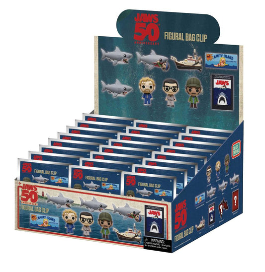 Précommande : JAWS 50TH ANNIVERSARY - Series 1 - 3D Foam Bag Clip (Display 24 Pcs)