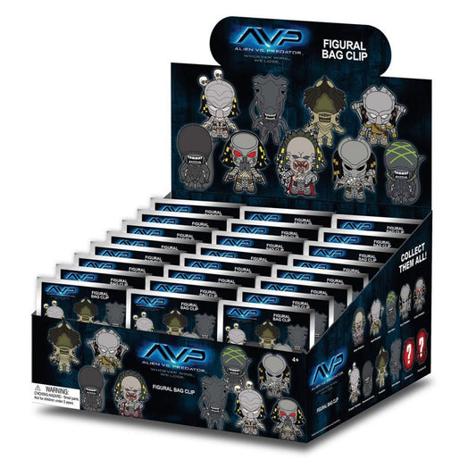 Précommande : ALIENS vs PREDATOR - 3D Foam Bag Clip (Display 24 Pcs)