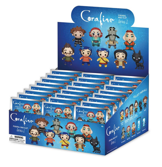 Précommande : CORALINE - Series 1 - 3D Foam Bag Clip (Display 24 Pcs)
