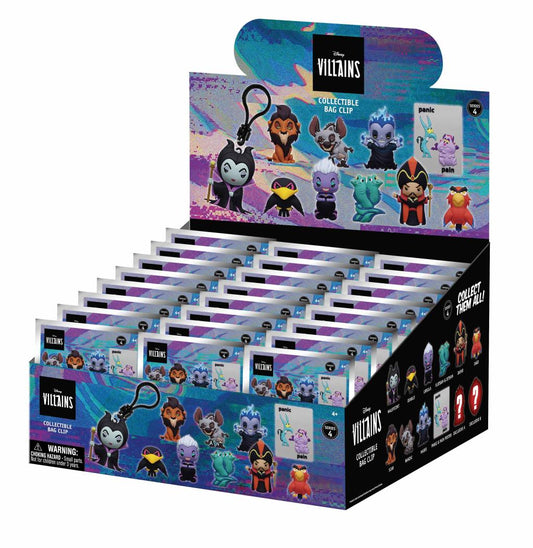 Précommande : VILLAINS - Series 3 - 3D Foam Bag Clip (Display 24 Pcs)