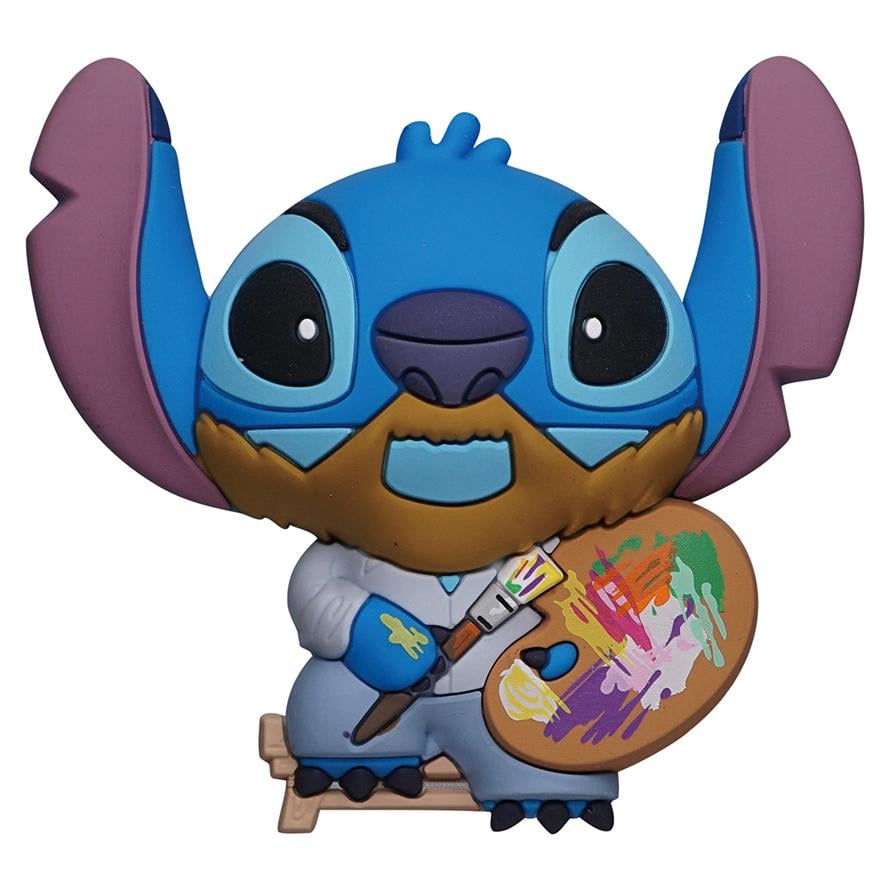 Précommande : LILO & STITCH - Stitch artiste - Aimant à collectionner en mousse 3D