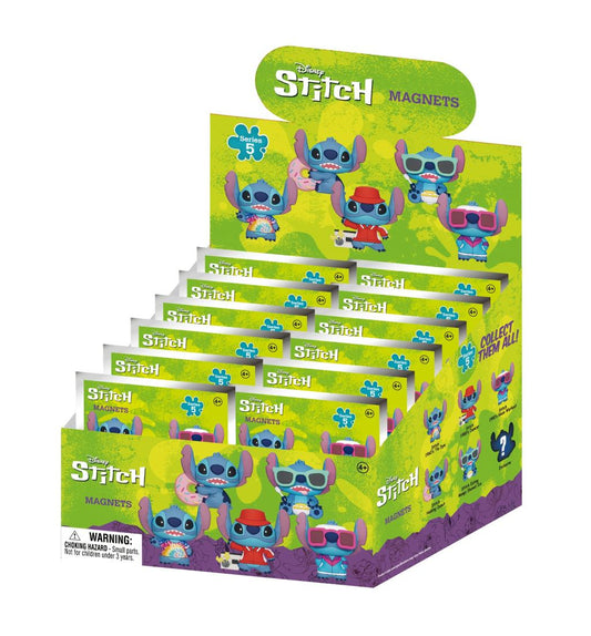 Précommande : STITCH - Serie 5 - 3D Foam Magnets in blind bags (Display 12 Pcs)