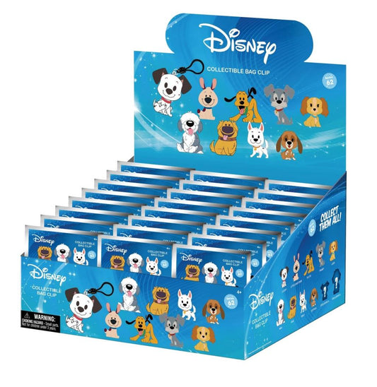 Précommande : DISNEY DOGS - Series 1 - 3D Foam Bag Clip (Display 24 Pcs)