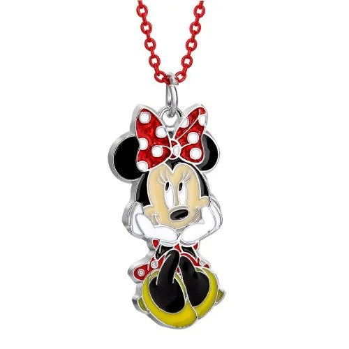 MINNIE - Robe Rouge - Collier