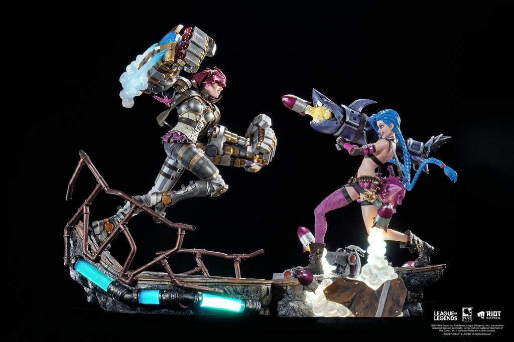 Précommande : LEAGUE OF LEGENDS - Jinx & Vi - Pack 2 Statuettes 1/6